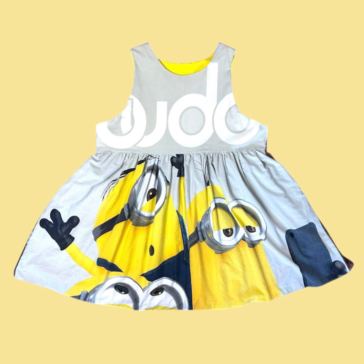 YELLOW CREATURE / CARS JUMPER DRESS (M-2XL)