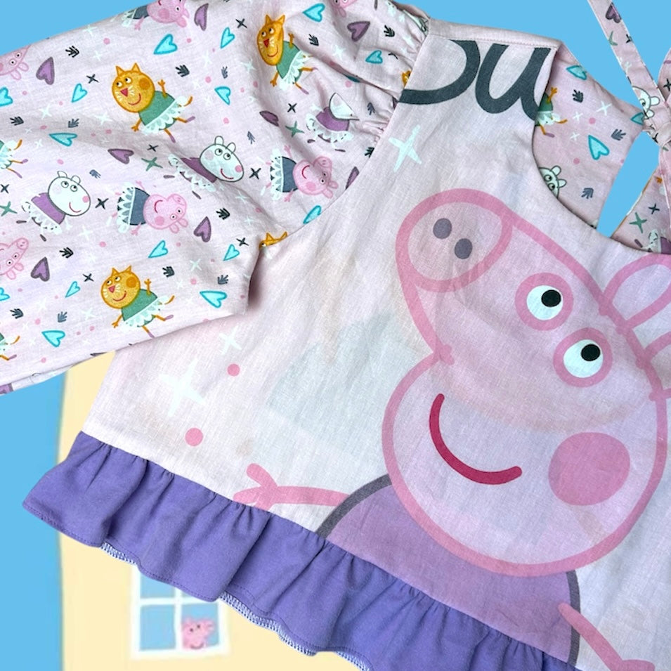 PIG CROPPED BLOUSE (L/XL)