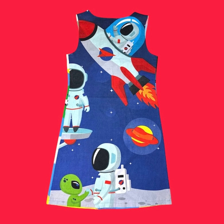 MOUSE X ASTRONAUT SHIFT-DRESS (M-L)
