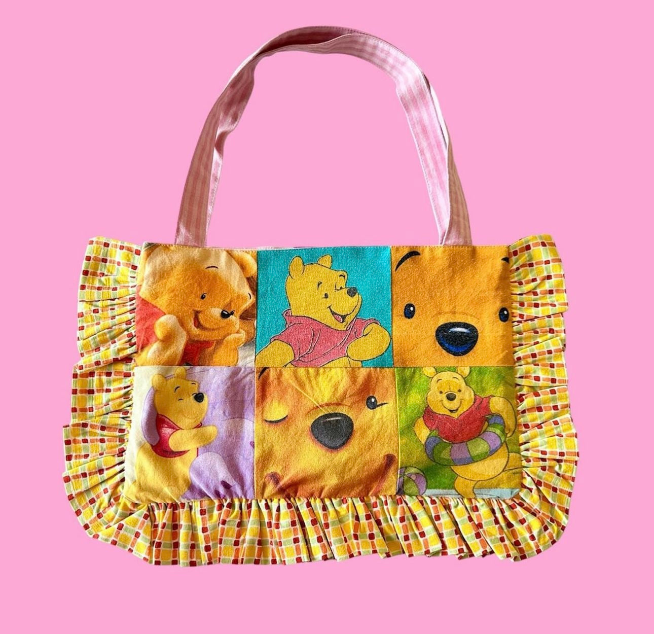 HONEY BEAR PATCHWORK TOTEBAG