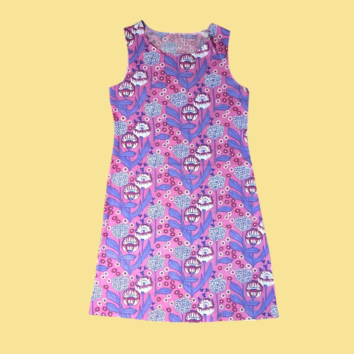 FLOWER POWER SLEEVELESS DRESS (XS-L)