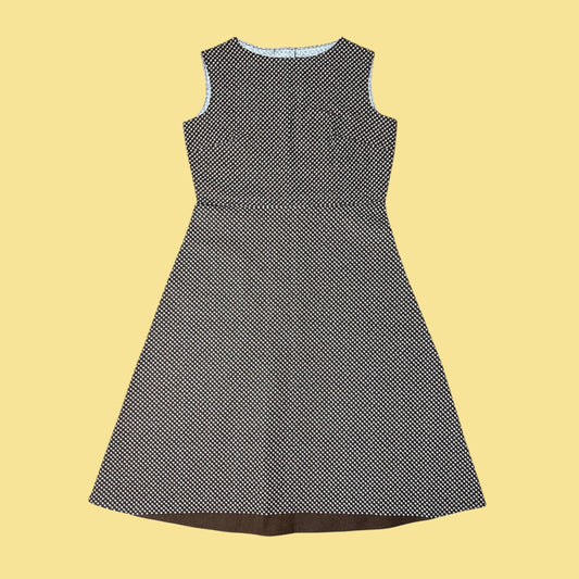 BROWN A-LINE DRESS (XS-M)