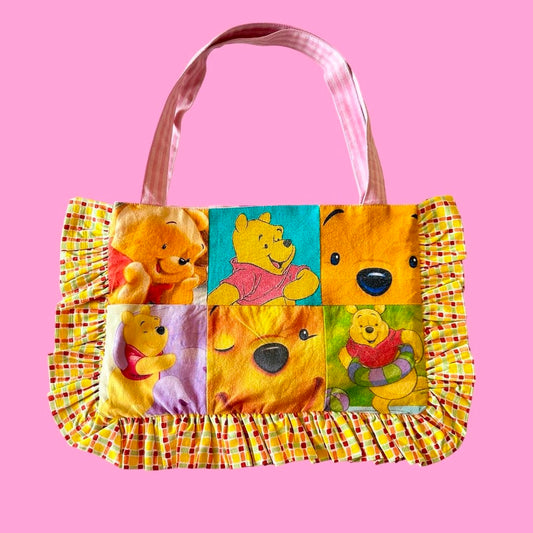 HONEY BEAR PATCHWORK TOTEBAG