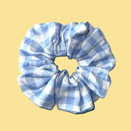 BLUE/WHITE CHECKRED XXL SCRUNCHIE 124