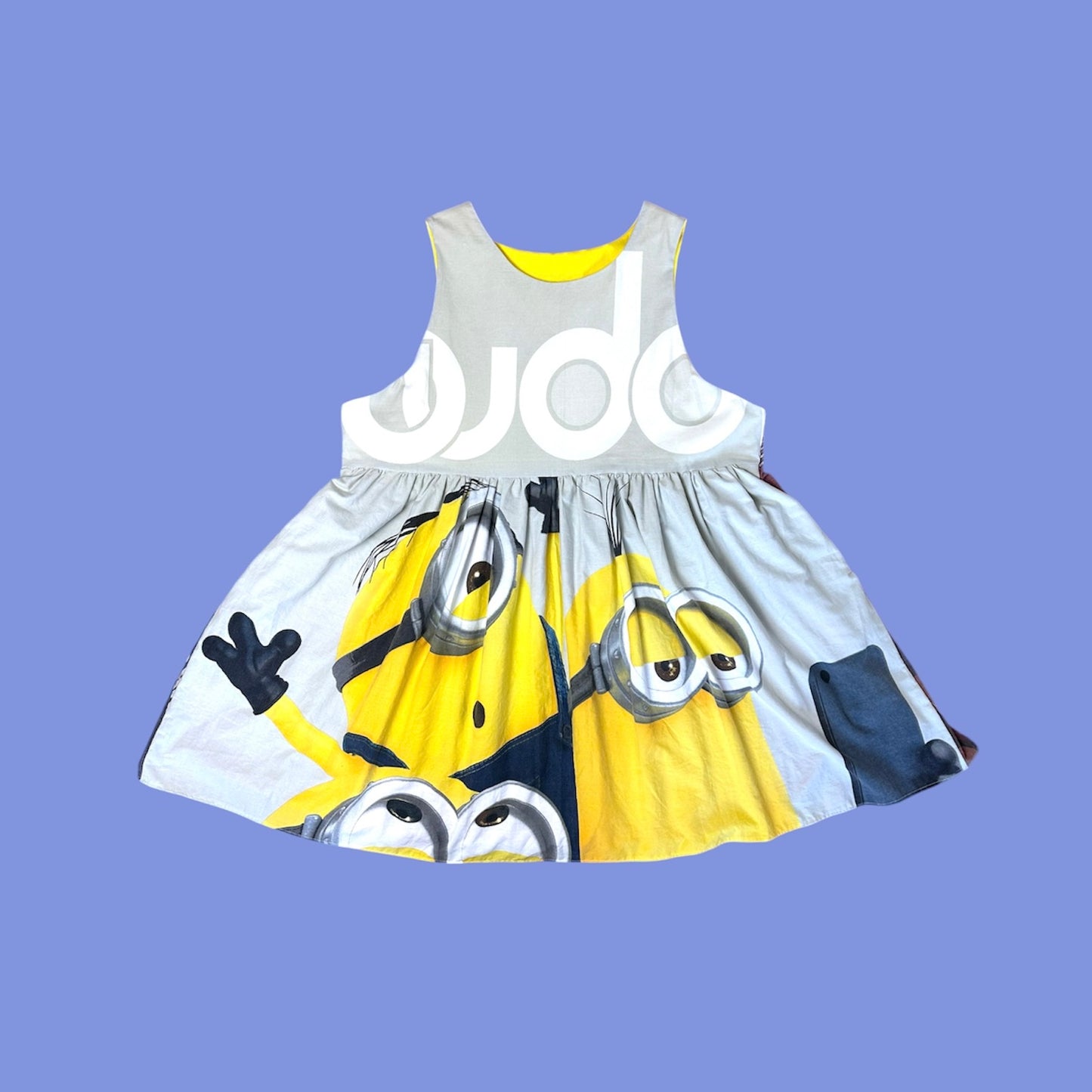 YELLOW CREATURES / CARS JUMPER DRESS (2XL)