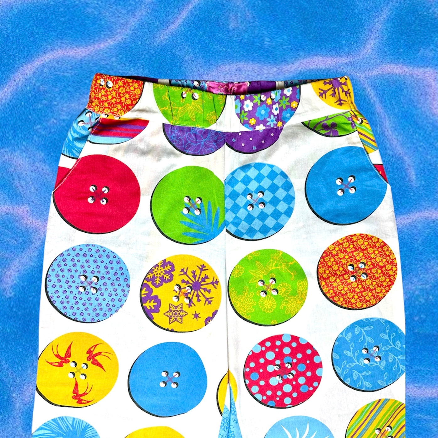 WHIMSICAL BUTTON PANTS