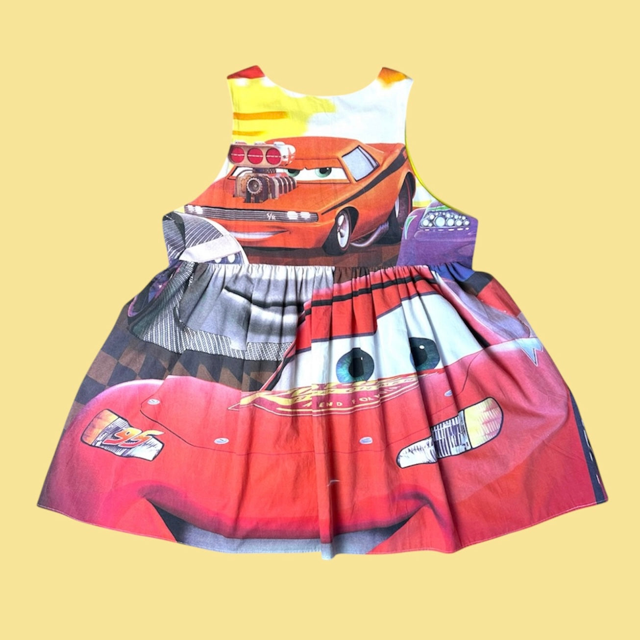 YELLOW CREATURE / CARS JUMPER DRESS (M-2XL) 47