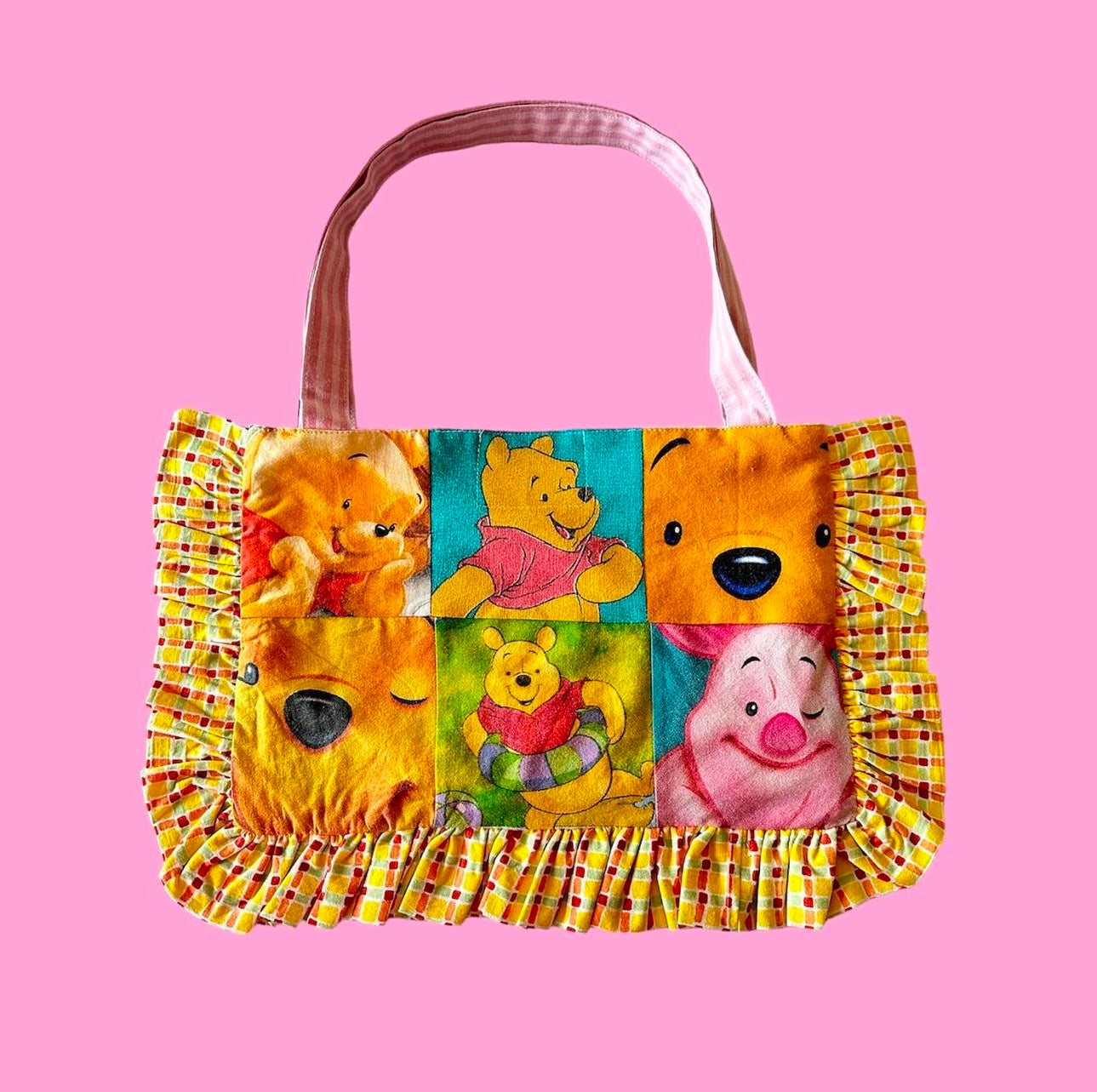 HONEY BEAR PATCHWORK TOTEBAG