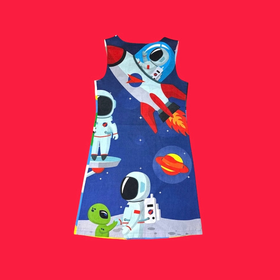 MOUSE X ASTRONAUT SHIFT-DRESS (S-L)