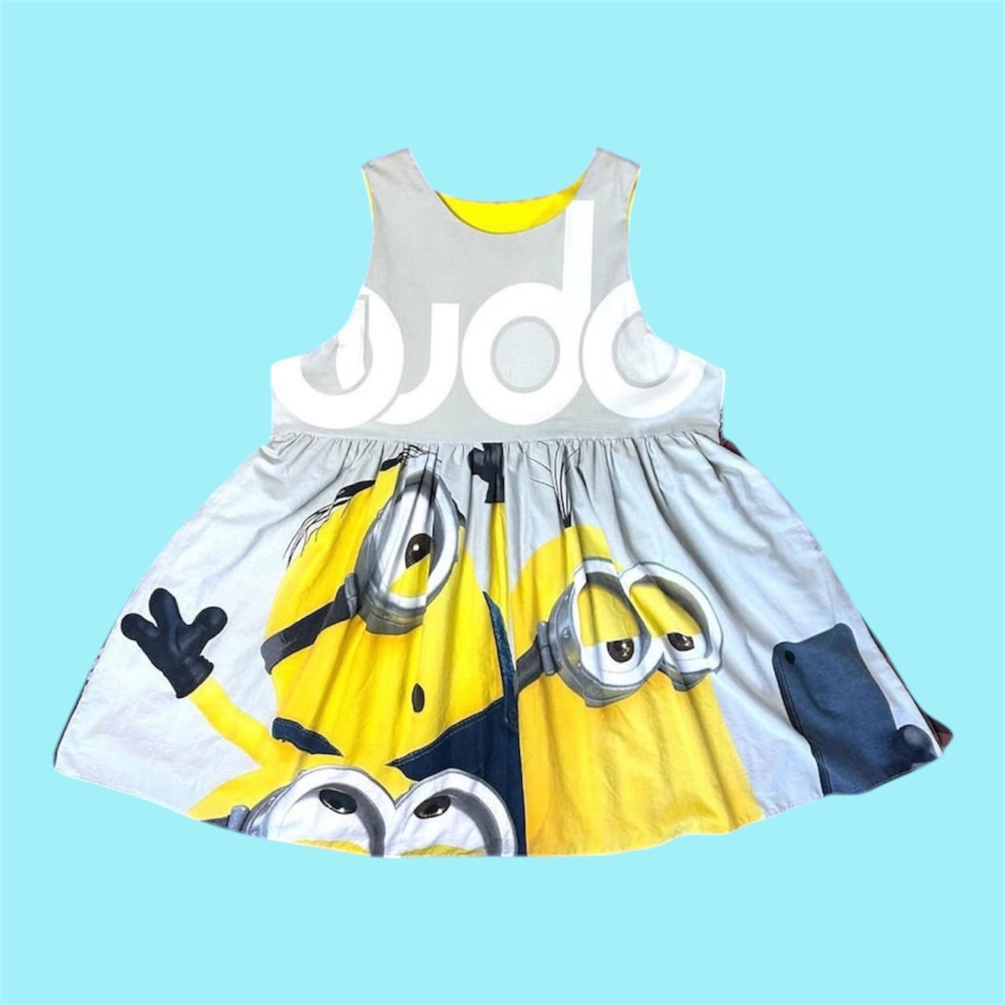 YELLOW CREATURE / CARS JUMPER DRESS (2XL)