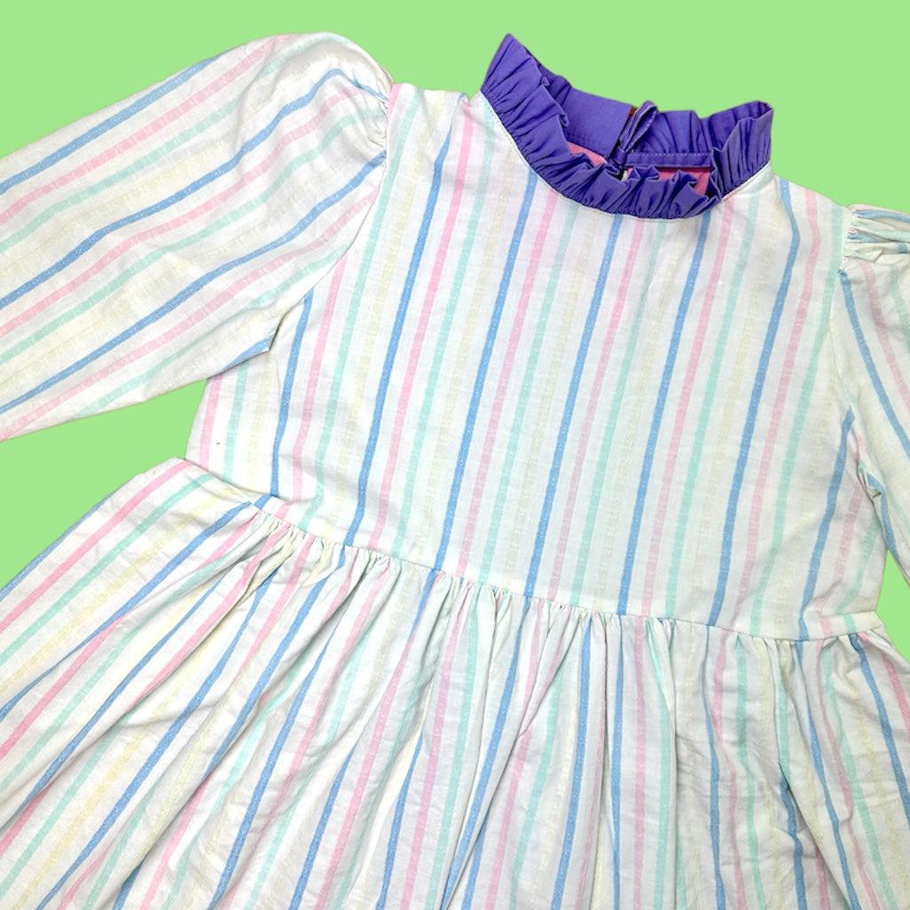 Pastel Long Sleeved Babydoll Dress (M)