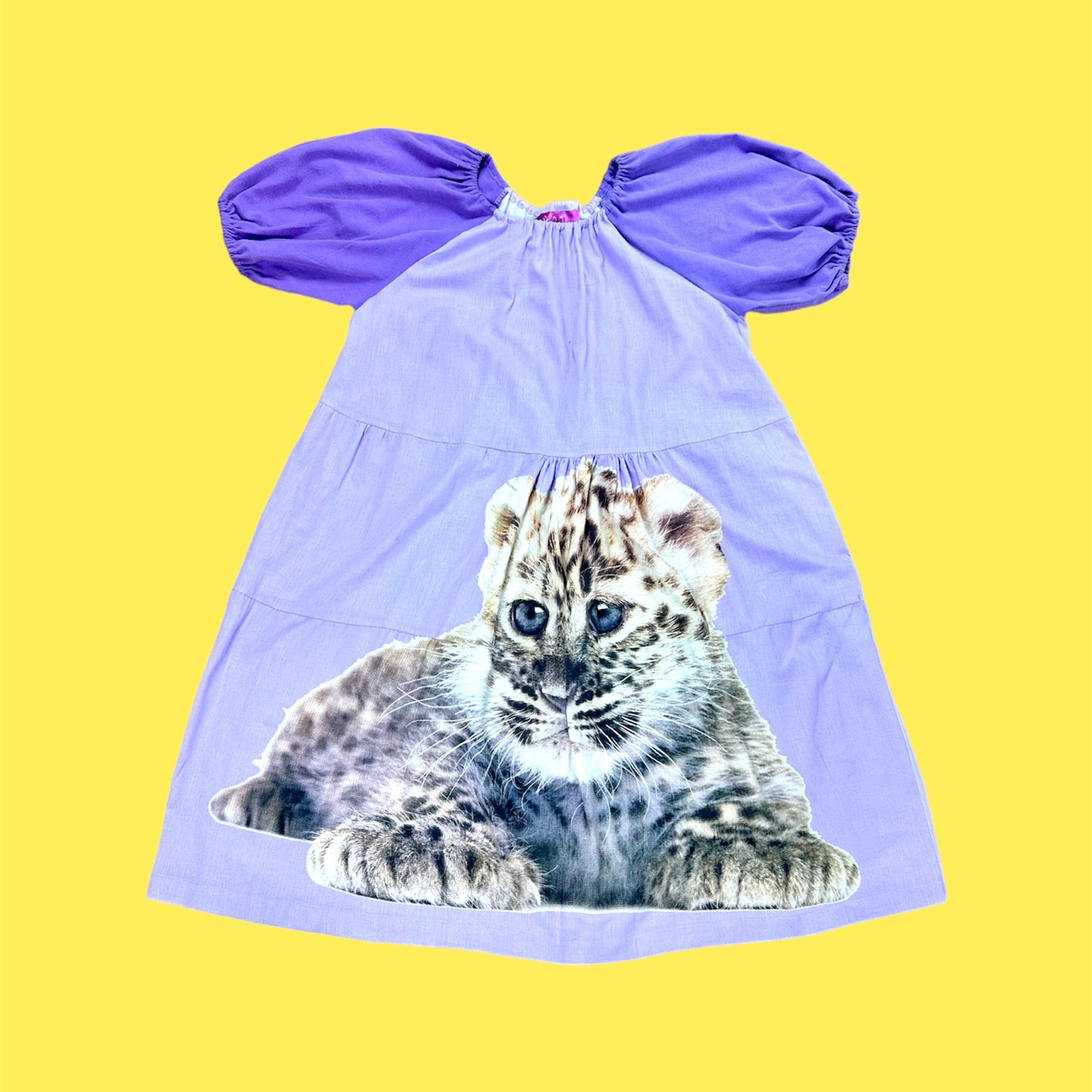 Leopard Babydoll Midi Dress (L/XL)